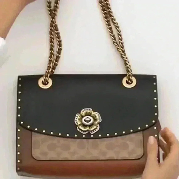 Beautiful coach purse. Intricate designs. NWT - Picture 3 of 3